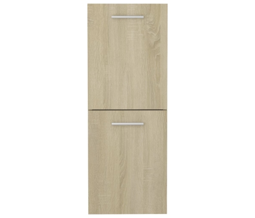 Armario de baño madera contrachapada roble Sonoma 30x30x80 cm