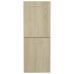 Armario de baño madera contrachapada roble Sonoma 30x30x80 cm