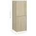 Armario de baño madera contrachapada roble Sonoma 30x30x80 cm