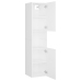 Armario de baño madera contrachapada blanco 30x30x130 cm