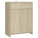 Armario de baño madera contrachapada roble Sonoma 60x33x80 cm