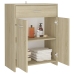 Armario de baño madera contrachapada roble Sonoma 60x33x80 cm