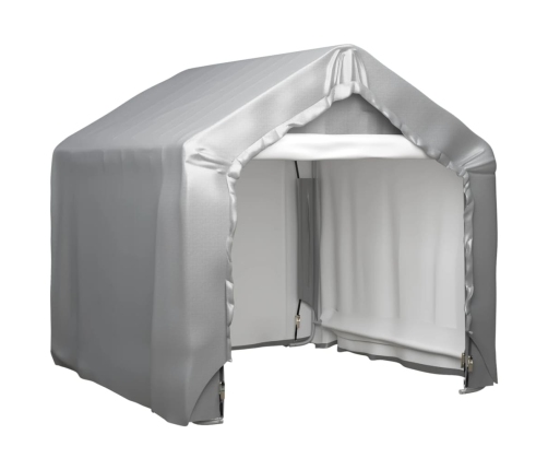 Carpa de almacenamiento acero galvanizado gris 180x180 cm