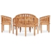 Juego de muebles de jardín 5 piezas madera maciza de teca