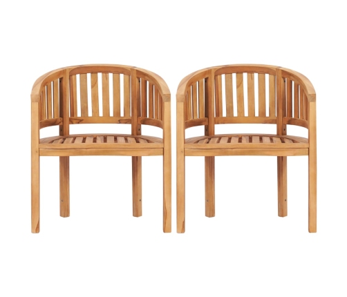 Juego de muebles de jardín 5 piezas madera maciza de teca