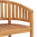 Juego de muebles de jardín 5 piezas madera maciza de teca