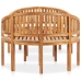 Juego de muebles de jardín 3 piezas madera maciza de teca