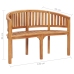 Juego de muebles de jardín 3 piezas madera maciza de teca