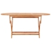 Set de comedor de jardín plegable 9 pzas madera maciza de teca