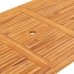 Set de comedor de jardín plegable 9 pzas madera maciza de teca