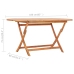 Set de comedor de jardín plegable 9 pzas madera maciza de teca