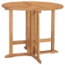 Set de comedor de jardín plegable 5 pzas madera maciza de teca