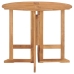 Set de comedor de jardín plegable 5 pzas madera maciza de teca