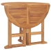 Set de comedor de jardín plegable 5 pzas madera maciza de teca