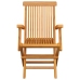 Set de comedor de jardín plegable 5 pzas madera maciza de teca