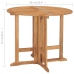Set de comedor de jardín plegable 5 pzas madera maciza de teca