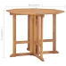 Set de comedor de jardín plegable 5 pzas madera maciza de teca