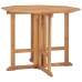 Set de comedor de jardín plegable 5 pzas madera maciza de teca