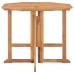 Set de comedor de jardín plegable 5 pzas madera maciza de teca