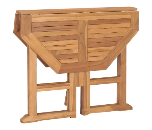Set de comedor de jardín plegable 5 pzas madera maciza de teca