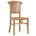 Conjunto de comedor para jardín 5 piezas madera maciza de teca