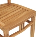 Conjunto de comedor para jardín 5 piezas madera maciza de teca
