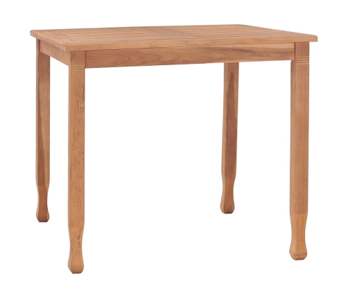Conjunto de comedor para jardín 5 piezas madera maciza de teca