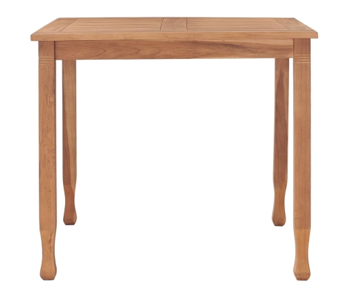 Conjunto de comedor para jardín 5 piezas madera maciza de teca