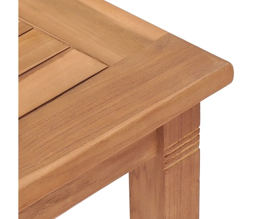 Conjunto de comedor para jardín 5 piezas madera maciza de teca