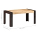 Mesa de comedor de madera maciza de mango 160x80x76 cm