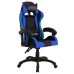 Silla gaming con luces LED RGB cuero sintético azul y negro