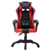 Silla gaming con luces LED RGB cuero sintético rojo y negro