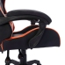 Silla gaming con luces LED RGB cuero sintético naranja y negro