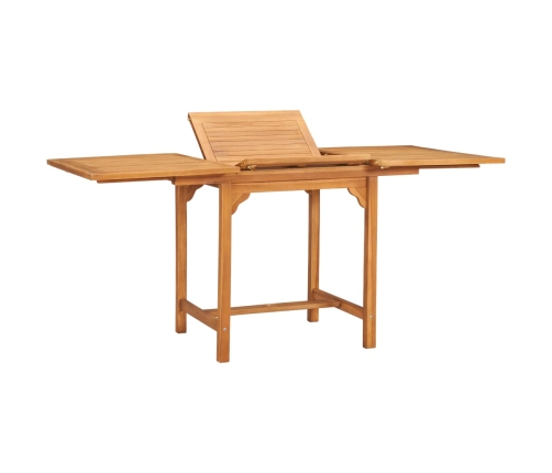 Conjunto de comedor de jardín 5 piezas madera maciza de teca