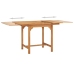 Conjunto de comedor de jardín 5 piezas madera maciza de teca