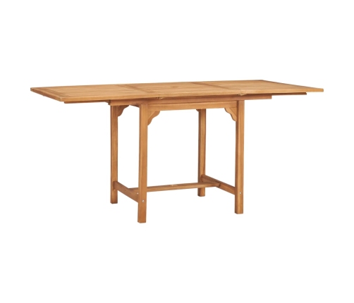 Conjunto de comedor de jardín 5 piezas madera maciza de teca