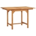 Conjunto de comedor de jardín 5 piezas madera maciza de teca