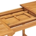 Conjunto de comedor de jardín 5 piezas madera maciza de teca
