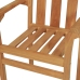 Conjunto de comedor de jardín 5 piezas madera maciza de teca