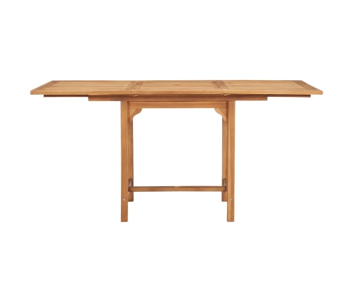 Conjunto de comedor de jardín 5 piezas madera maciza de teca