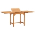 Conjunto de comedor de jardín 7 piezas madera maciza de teca