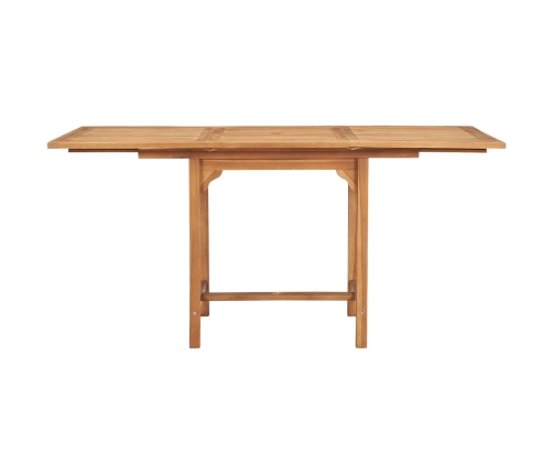 Conjunto de comedor de jardín 7 piezas madera maciza de teca