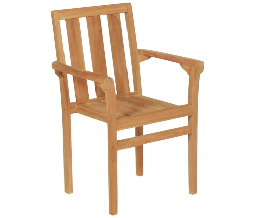 Conjunto de comedor de jardín 7 piezas madera maciza de teca