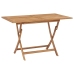 Conjunto de comedor de jardín 5 piezas madera maciza de teca