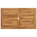 Conjunto de comedor de jardín 5 piezas madera maciza de teca