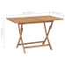 Conjunto de comedor de jardín 5 piezas madera maciza de teca