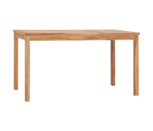 Conjunto de comedor de jardín 7 piezas madera maciza de teca