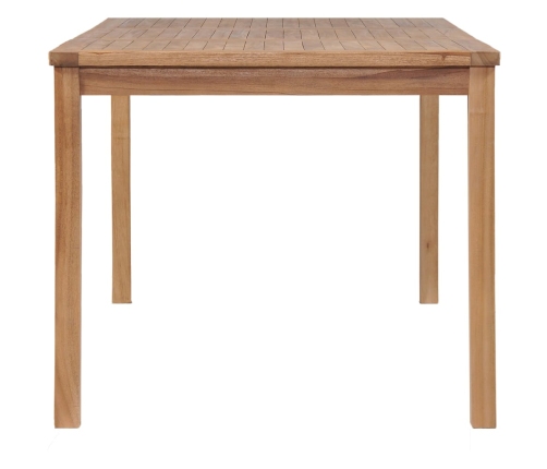 Conjunto de comedor de jardín 5 piezas madera maciza de teca