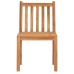 Conjunto de comedor de jardín 5 piezas madera maciza de teca