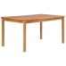 Conjunto de comedor de jardín 5 piezas madera maciza de teca